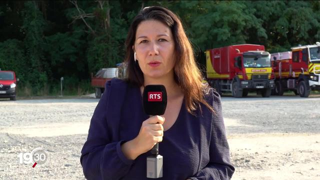 Incendies en Gironde: Adeline Percept, envoyée spéciale à Landiras en Gironde, fait le point sur la situation, catastrophique