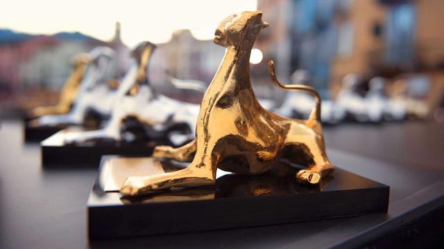 La fameuse statuette du Léopard, récompense décernée au Festival du film de Locarno. [DR - Locarno Film Festival]