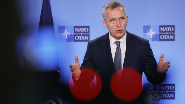 Le secrétaire général de l'OTAN Jens Stoltenberg a rencontré la négociatrice en chef des Etats-Unis, concernant l'Ukraine. [AP - Olivier Matthys]