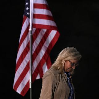 Liz Cheney s'est inclinée face à une candidate soutenue par Donald Trump lors d'une primaire républicaine dans le Wyoming. [AFP - Alex Wong/Getty Images]