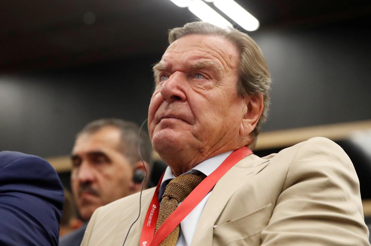 L'ex-chancelier allemand Gerhard Schröder, ici au Forum économique de St. Pétersbourg en 2019. [Reuters - Maxim Shemetov]