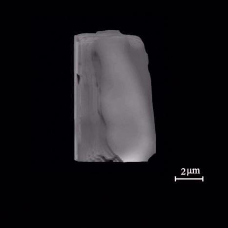 Une image prise au scanner du nouveau minéral nommé Changesite-(Y). [Xinhua via AFP - BRIUG]