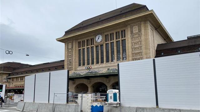 Les travaux d’agrandissement et de modernisation de la gare de Lausanne progressent [RTS - Guillaume Martinez]