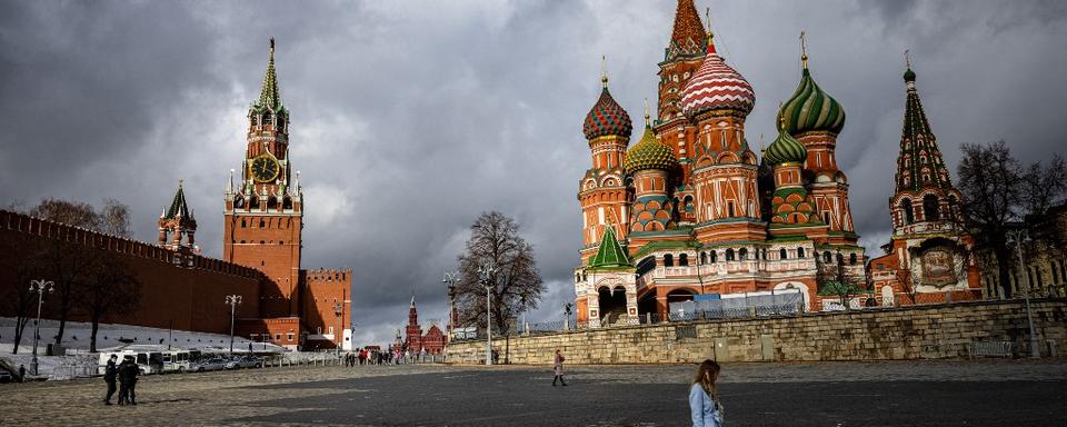 Le Kremlin et la cathédrale St-Basil à Moscou. [afp - Dimitar Dilkoff]