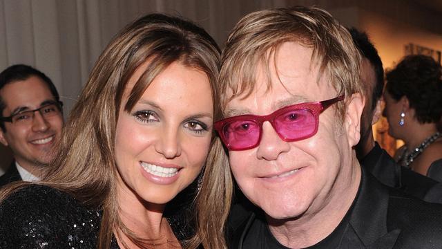 Britney Spears et Elton John en 2013. [Getty Images via AFP - Jamie McCarthy]