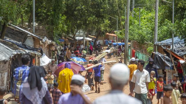 Le camp de réfugiés rohingyas de Cox Bazar, au Bangladesh. [Keystone - EPA/Monirul Alam]