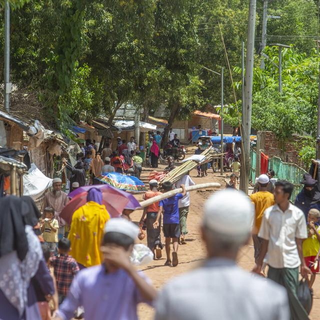 Le camp de réfugiés rohingyas de Cox Bazar, au Bangladesh. [Keystone - EPA/Monirul Alam]