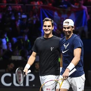 Un dernier "Fedal" à Londres, et Roger Federer rangera sa raquette de tennis. [KEYSTONE - ANDY RAIN]