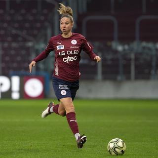 La footballeuse suisse Caroline Abbé, le 5 décembre 2020. [KEYSTONE - Salvatore Di Nolfi]