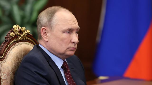 Le président Vladimir Poutine au Kremlin le 2 mars 2022. [EPA/Kremlin Pool/Sputnik - Mikhail Klimentyev]