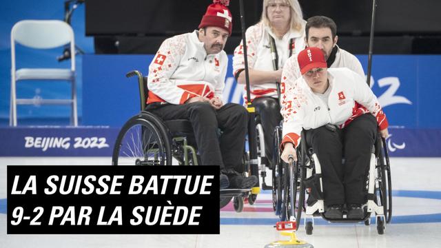 L'équipe de Suisse de curling s'est inclinée 9-2 lors de son entrée dans le tournoi paralympique.