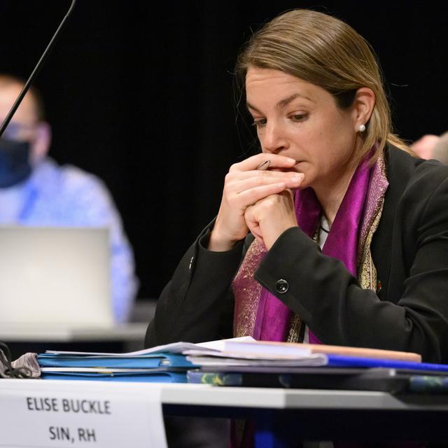 La conseillère municipale de Nyon Elise Buckle. [Keystone - Laurent Gillieron]