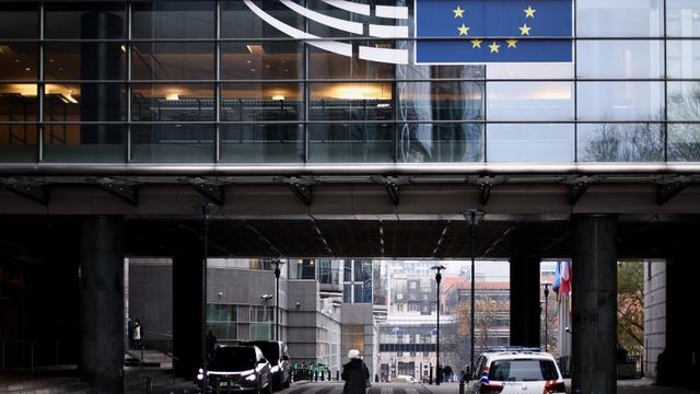 L'entrée du Parlement européen à Bruxelles. [afp - Kenzo Tribouillard]