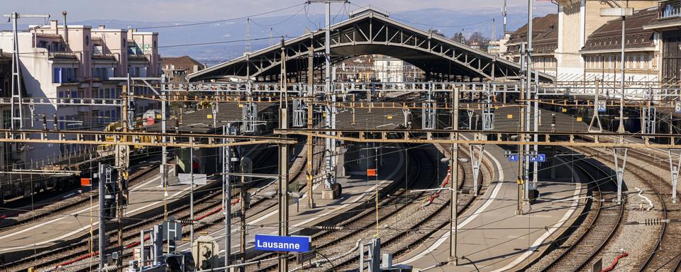 La gare de Lausanne. [KEYSTONE - VALENTIN FLAURAUD]