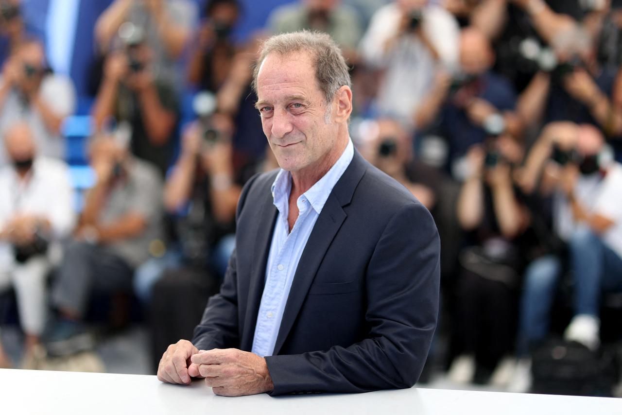 L'acteur français Vincent Lindon à Cannes pour le film "Titane", Palme d'or du Festival en 2021.Valery HACHEAFP [Valery HACHE]