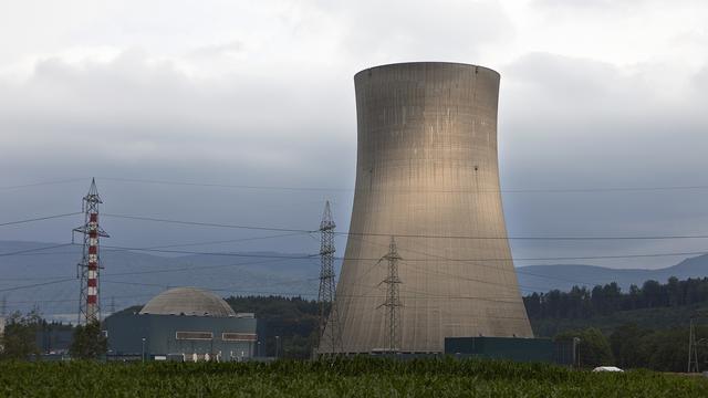 La centrale nucléaire de Goesgen dans le canton de Soleure, en Suisse, photographiée le 29 juin 2011. [KEYSTONE - Gaetan Bally]