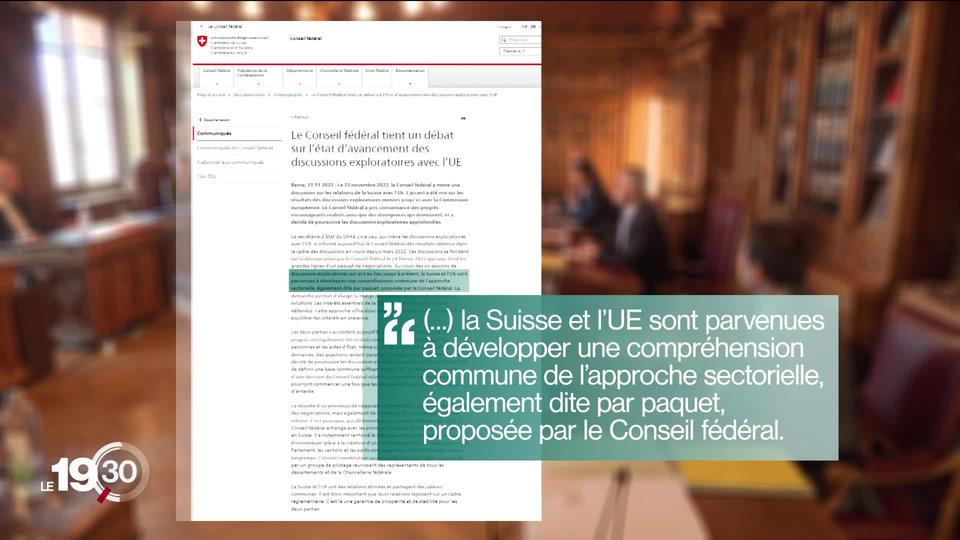 Réchauffement dans les relations Suisse - Union européenne. Une reprise des discussions semble se dessiner.