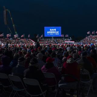 Le rally de Donald Trump. [AP Photo/Keystone - Nathan Howard]