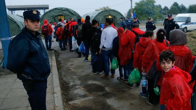 Arrivée de réfugiés au camp d'Opatovac, en Croatie, en septembre 2015 (image d'illustration). [Reuters - Antonio Bronic]