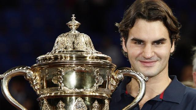 Roger Federer a tout gagné, dont les Swiss Indoors, à Bâle (ici en 2007). Il était temps pour lui d'annoncer sa retraite. [KEYSTONE - Georgios Kefalas]