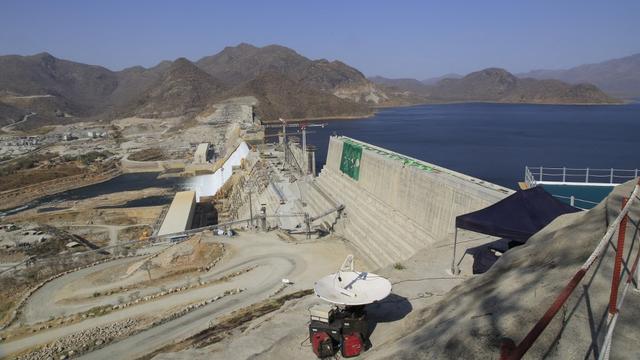 Vue du Grand barrage de la Renaissance éthiopienne, dont le lac est en cours de remplissage. [Anadolu Agency/AFP - Minasse Wondimu Hailu]