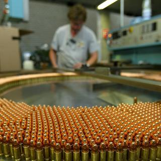 Ammotec (ici à Thoune en 2002) fabrique surtout des munitions de petit calibre. [Keystone - Alessandro della Valle]