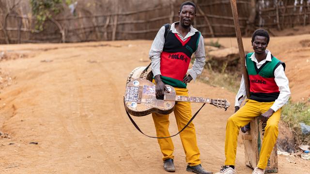 Le duo malawite Madalitso Band. [Bonjoe Joe]