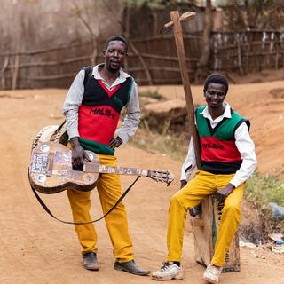 Le duo malawite Madalitso Band. [Bonjoe Joe]