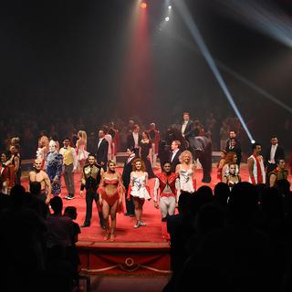 Le cirque Knie en représentation à Delémont en 2019. [RTS - Gaël Klein]