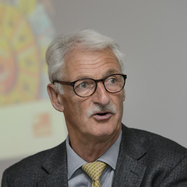 Jean-Pierre Beuret en 2014. [Keystone - Jean-Christophe Bott]