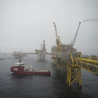 Le champ pétrolier Ekofisk au large de la mer du Nord, le 24 octobre 2019. [KEYSTONE - Carina Johansen]