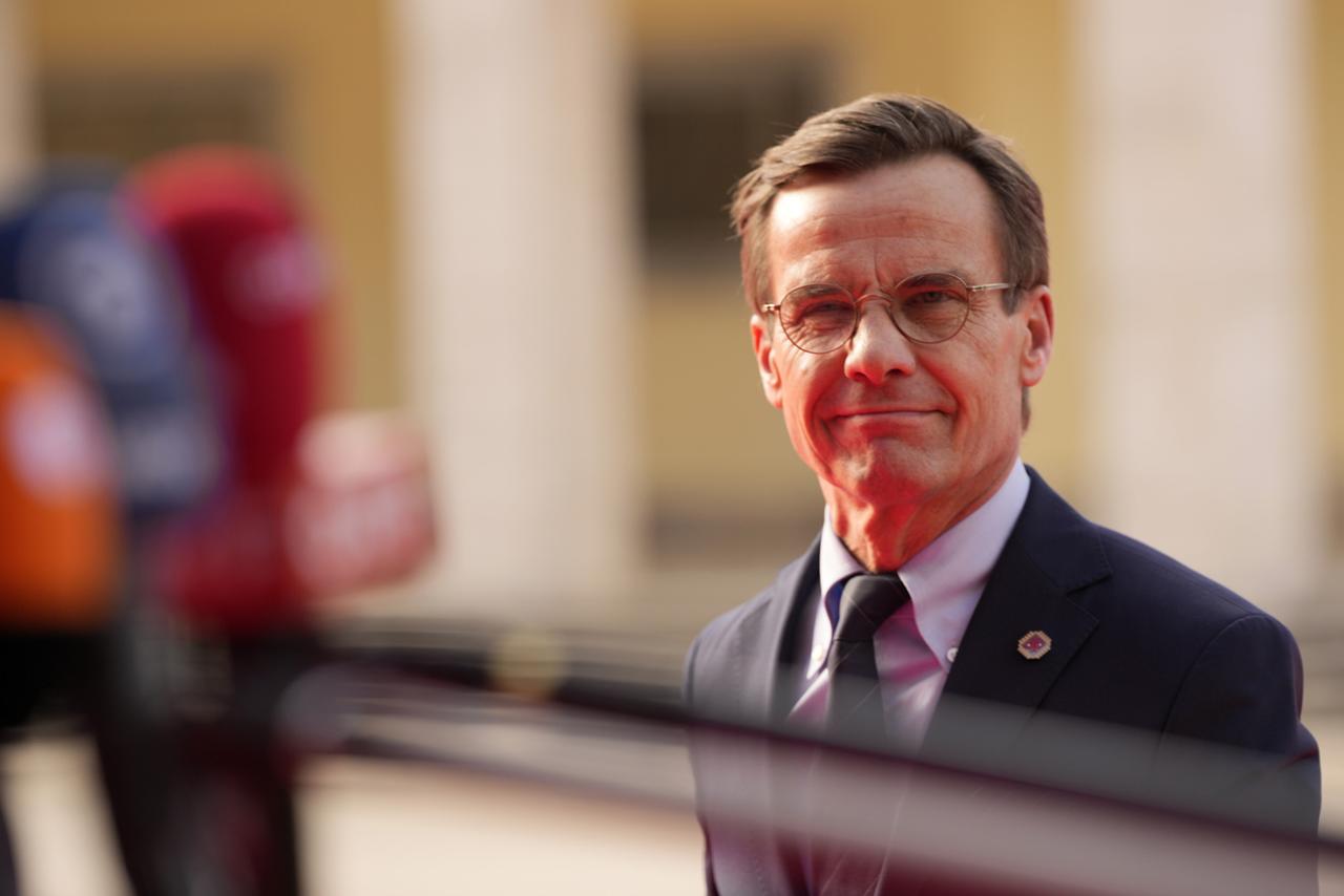 Le Premier ministre suédois Ulf Kristersson. [AP Photo - Andreea Alexandru]