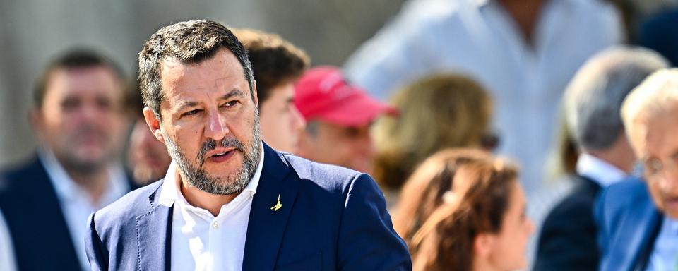 Matteo Salvini, le dirigeant du parti italien d'extrême droite de la Ligue. [Keystone]