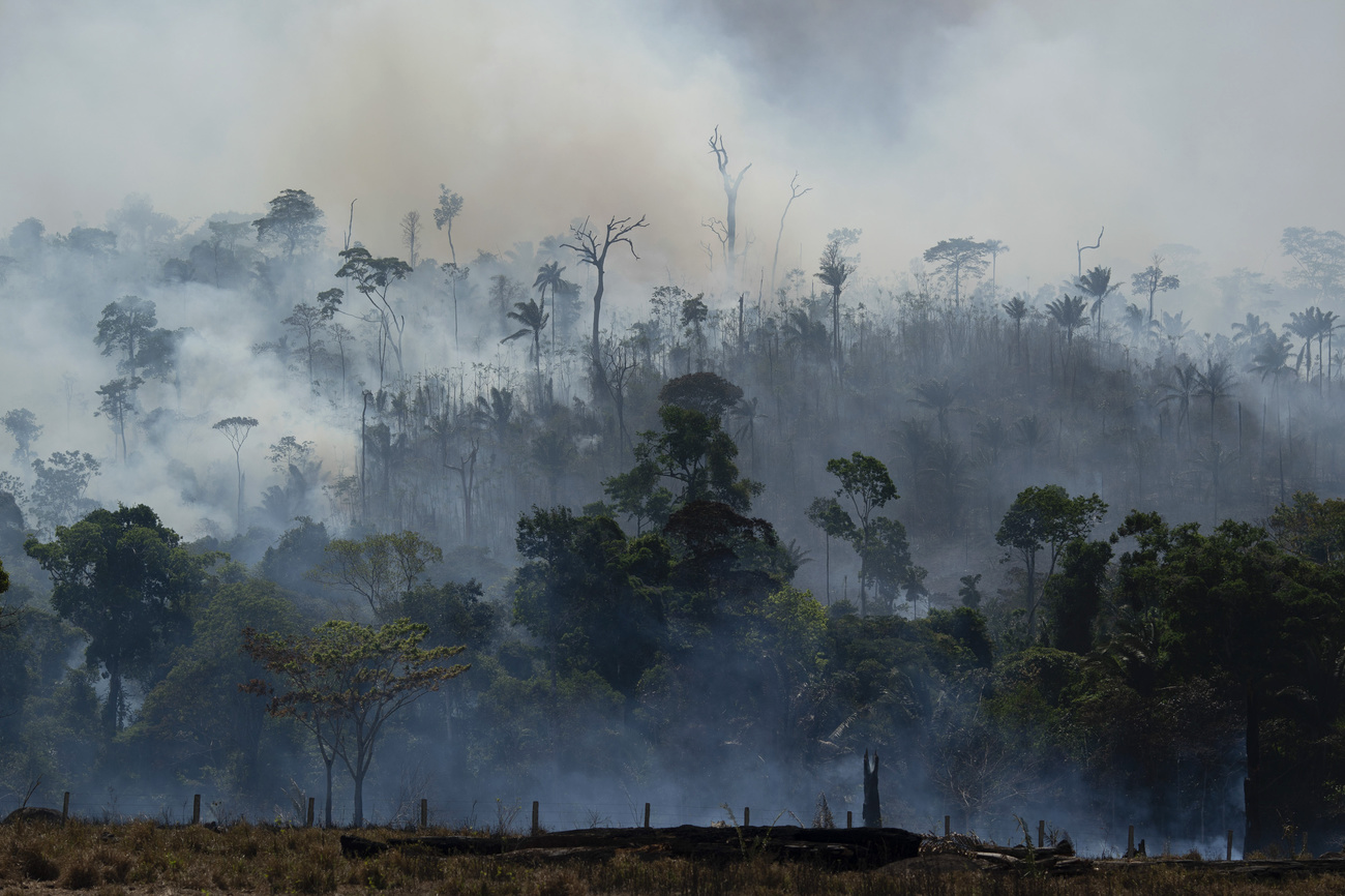 Des incendies de forêt en Amazonie, en août 2019. [AP/Keystone - Leo Correa]