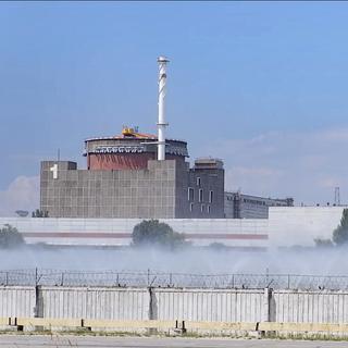 Une vue de la centrale nucléaire de Zaporijjia, dans le sud-est de l'Ukraine. [EPA/Keystone - Ministère russe de la Défense]