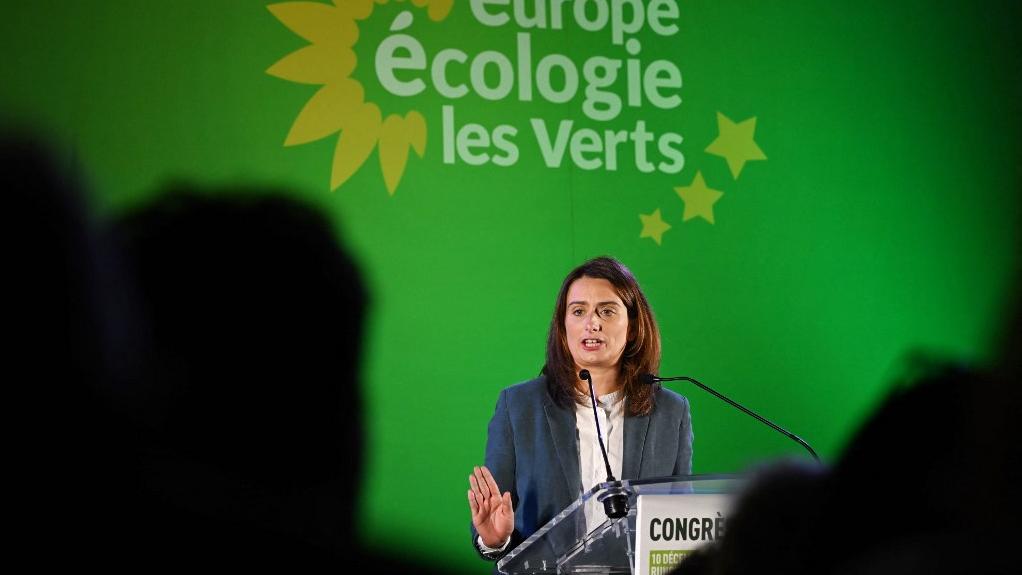 Marine Tondelier est la nouvelle présidente du parti politique français Europe Ecologie Les Verts [AFP - EMMANUEL DUNAND]