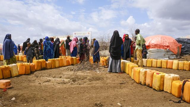 La famine touche durement la Somalie. [AP Photo/Keystone - Mohamed Sheikh Nor]