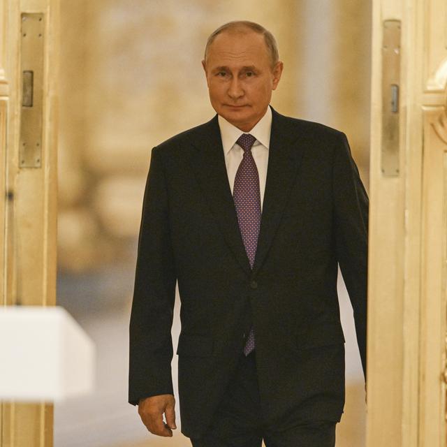 Le président Vladimir Poutine au Kremlin à Moscou. [Keystone/EPA/Sputnik/Kremlin Pool Mandatory Credit - Pavel Bednyakov]