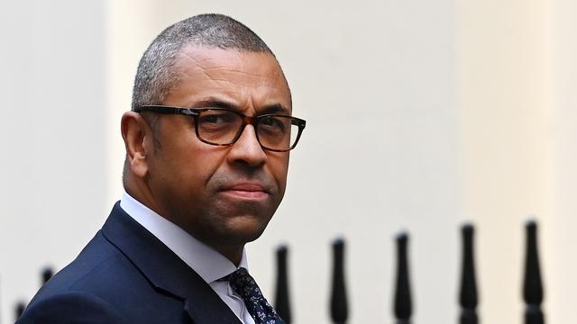 Le ministre britannique des Affaires étrangères James Cleverly. [Keystone - EPA/Andy Rain]