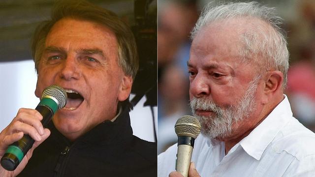 Jair Bolsonaro et Lula s'affrontent pour la présidentielle au Brésil le 2 octobre. [AFP - Miguel Schincariol/Mauro Pimentel]