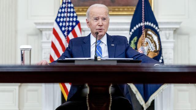 Joe Biden le 26 janvier 2022. [AP Photo/Keystone - Andrew Harnik]