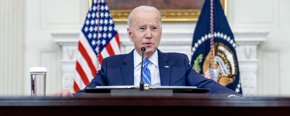 Joe Biden le 26 janvier 2022. [AP Photo/Keystone - Andrew Harnik]