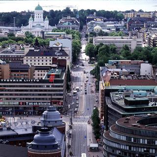 Vue aérienne de la ville d'Helsinki. [EPA/KEystone - Seppo Sirkka]