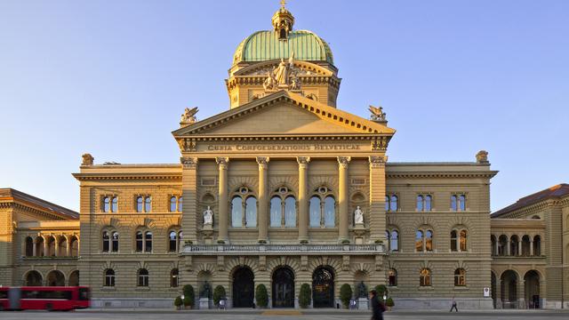 Le Palais fédéral à Berne, le 6 mai 2011. [Keystone - Gaetan Bally]