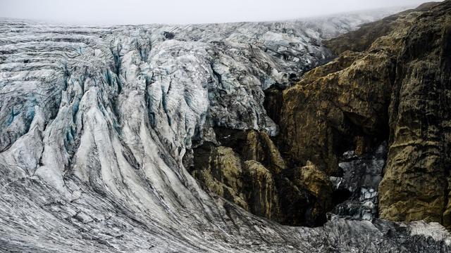 Le glacier de Gries (VS) est un des glacier qui font le plus rapidement en Suisse. [Keystone - Jean-Christophe Bott]