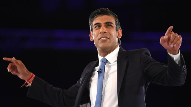 Rishi Sunak, premier candidat à dépasser le seuil des 100 parrainages requis au Royaume-Uni. [KEYSTONE - NEIL HALL]