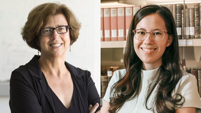 Ursula Keller (à gauche) et Kerstin Noëlle Vokinger ont remporté chacune un prix scientifique. [Keystone - UZH]