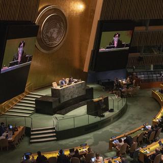 L'Assemblée générale de l'ONU réunie à New York. [Keystone - EPA/Sarah Yenesel]