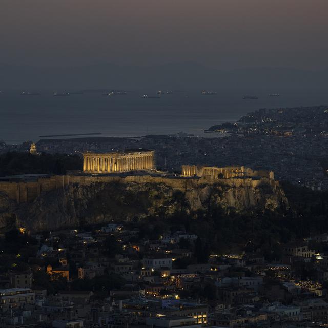 Une vue sur l'Acropole d'Athènes en août 2022. [AP/Keystone - Petros Giannakouris]