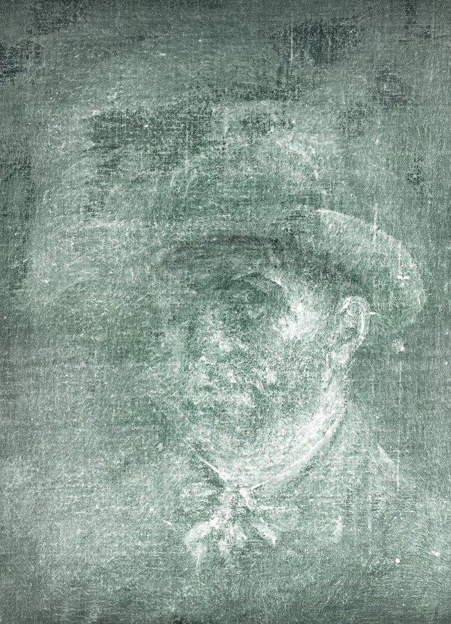 Un autoportrait de Van Gogh, jusqu'alors inconnu, a été découvert caché au dos d'un autre tableau par musée écossais. [National Galleries of Scotland]